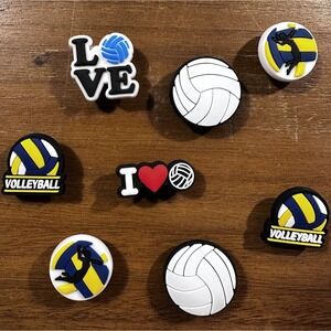 Volleyball Themed Croc Charm Bundle